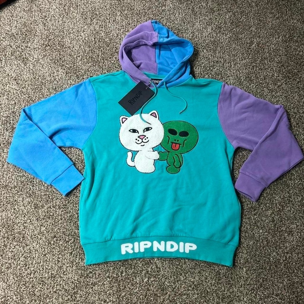RipNDip Hoodie Sweatshirt Adult Small Color Block NWT